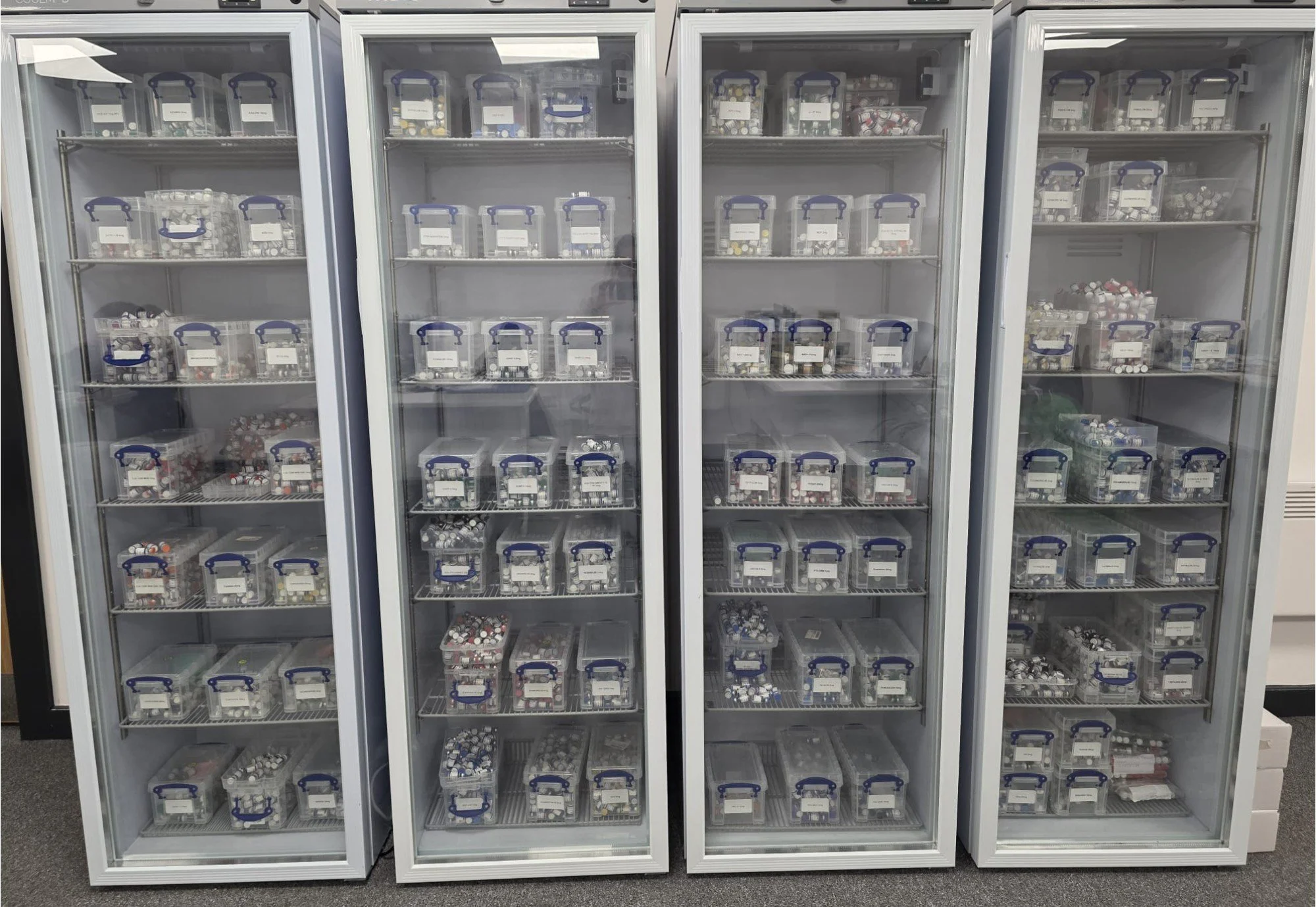 UK-Peptides professional controlled temperature fridges