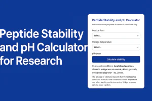 Peptide Stability and pH Calculator for Research