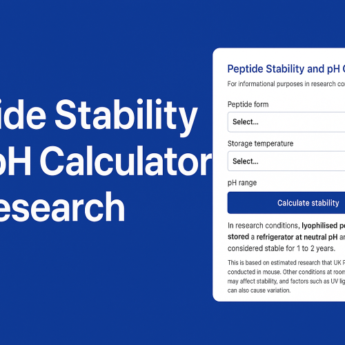 Peptide Stability and pH Calculator for Research Peptide Stability and pH Calculator for Research