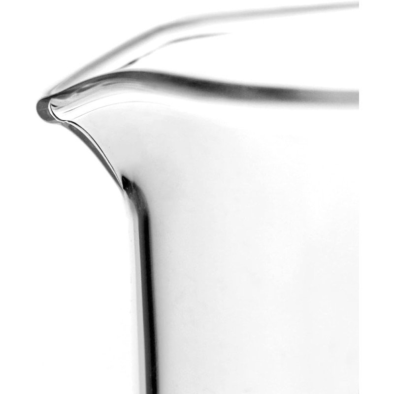 QWORK Borosilicate Glass Beaker Set - 5ml to 100ml (5 Pieces)