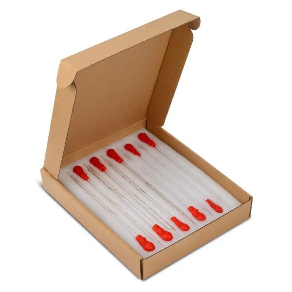 StonyLab Glass Dropper Pipettes - Set of 10 (0.5ml to 3ml)