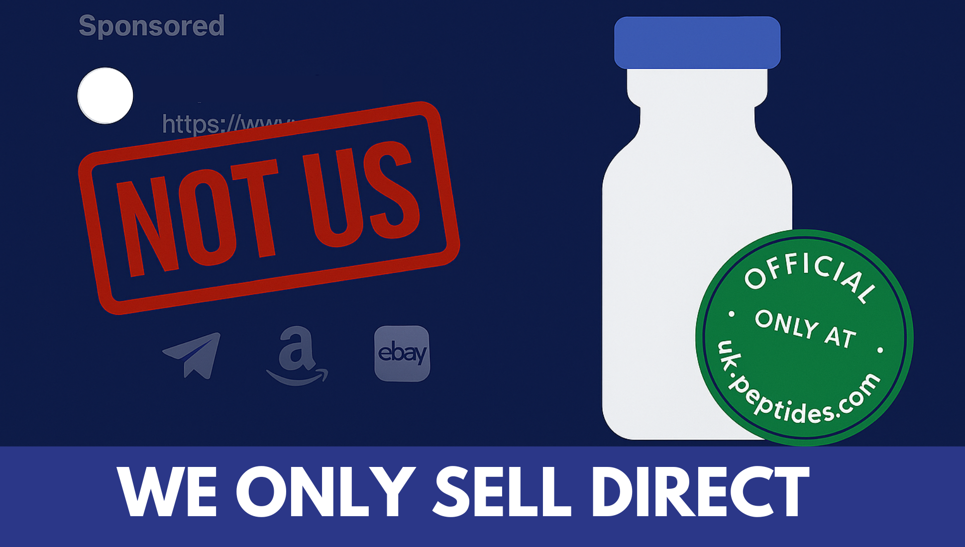 UK Peptides Official Only Banner